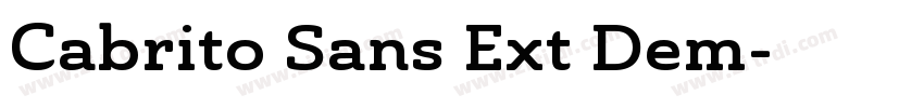 Cabrito Sans Ext Dem字体转换